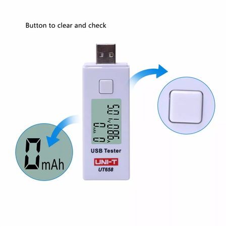 Tester Analizador De Carga USB UNI-T Ut658 Electro